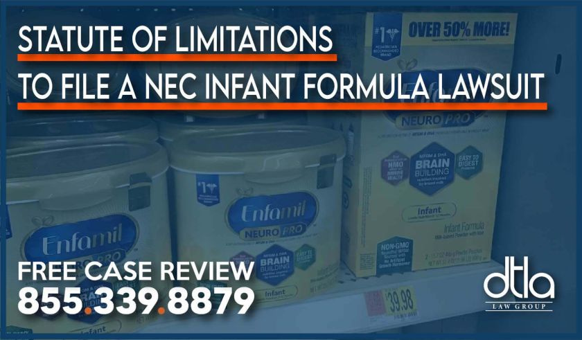 Statute of Limitations to File a NEC Infant Formula Lawsuit lawyer attorney sue lawsuit compensation