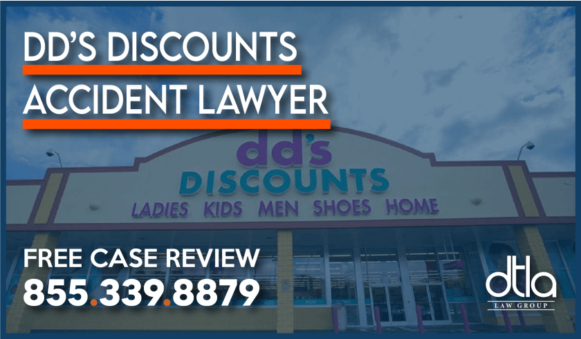 dd's discounts accident lawyer attorney sue compensation incident