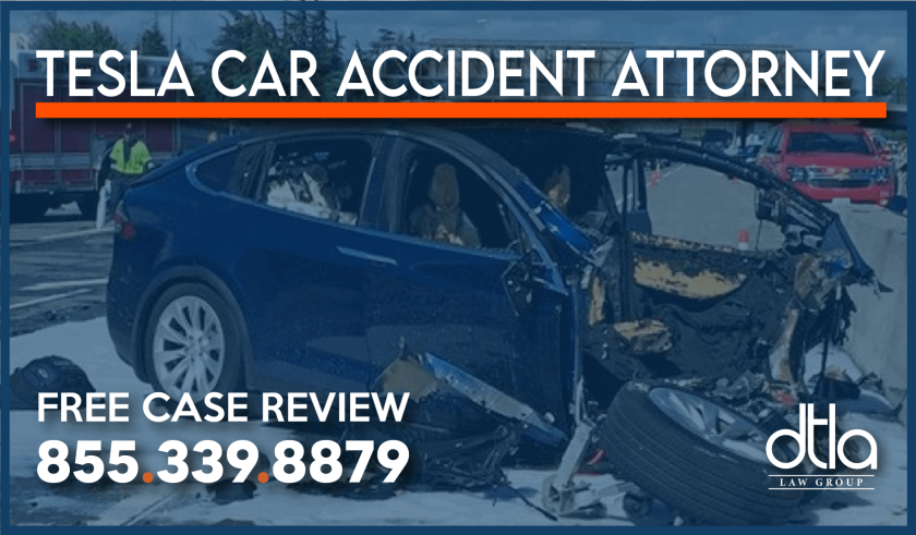 Tesla Insurance Car Accident Attorney lawyer sue compensation incident