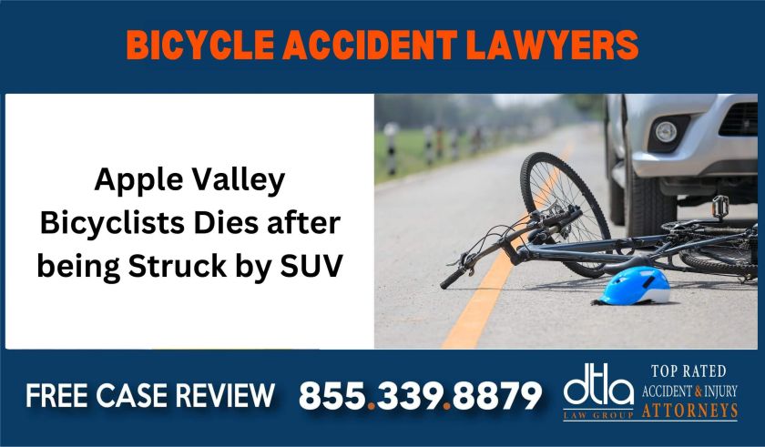 Apple Valley Bicyclists Dies after being Struck by SUV – Bicycle Accident Attorneys sue liability