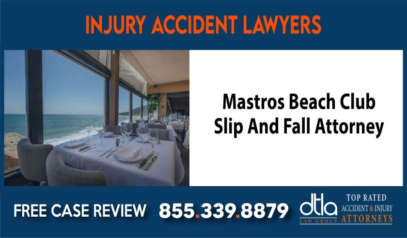 Mastros Beach Club Slip And Fall Attorney sue liability lawyer