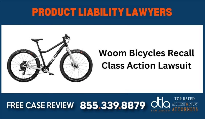 woom Bicycles Recall Class Action Lawsuit liable compensation lawyer attorney sue liable