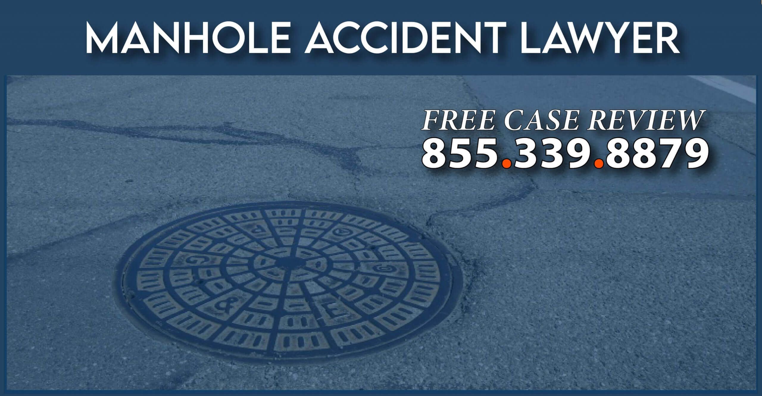 manhole accident lawyer personal injury sue