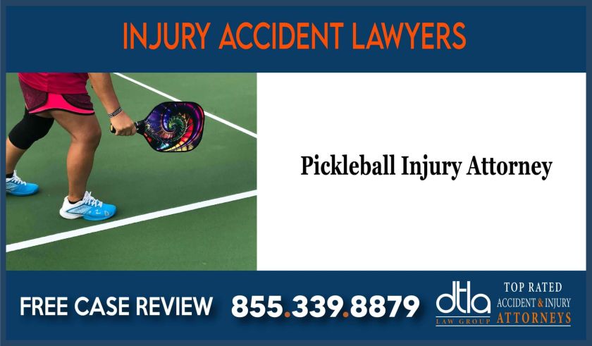 Pickleball Injury Attorney incident liability lawsuit attorney sue
