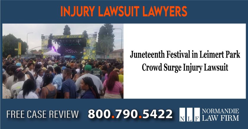 Juneteenth Festival in Leimert Park Crowd Surge Injury Lawsuit Lawyers attorney incident liability