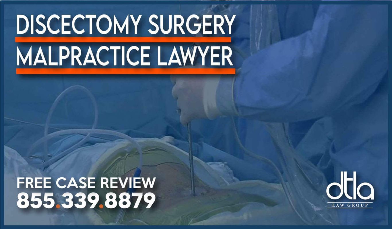 Discectomy Surgery Malpractice Lawyer Downtown La Law Group