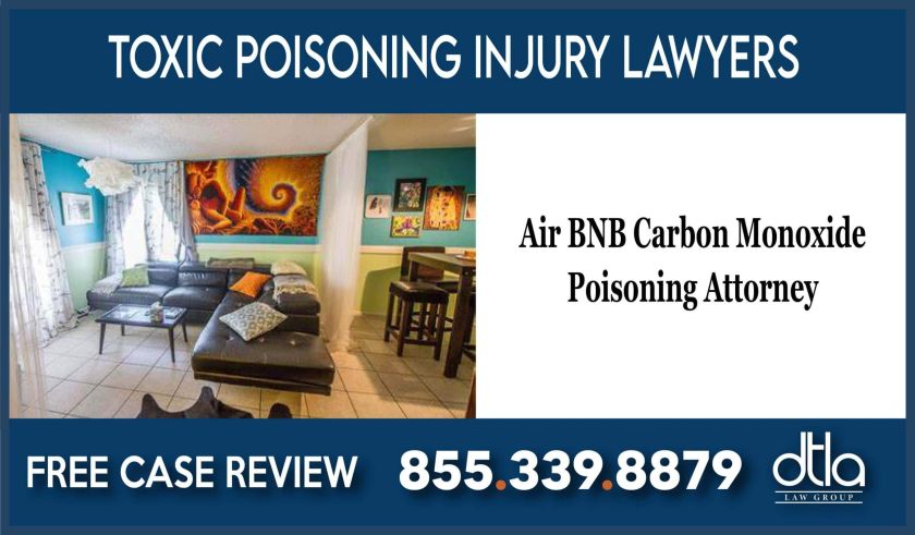 toxic posoining carbon monoxide airbnb lawsuit lawyer attorney