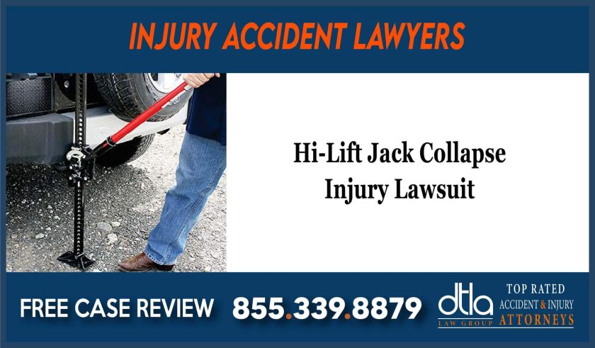 Hi-Lift Jack Collapse Injury Lawsuit Lawsuit compensation lawyer attorney sue