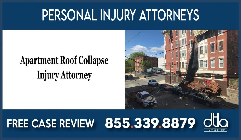 Apartment Roof Collapse Injury Attorney lawyer sue compensation lawsuit liability