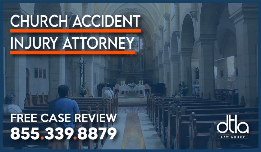 church accident injury attorney incident accident slip and fall compensation premise liability