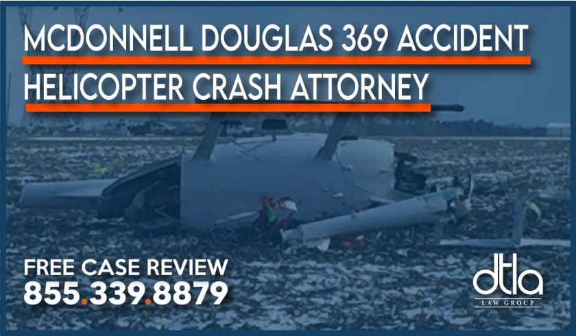 McDonnell Douglas 369 Accident helicopter crash attorney sue compensation liability incident