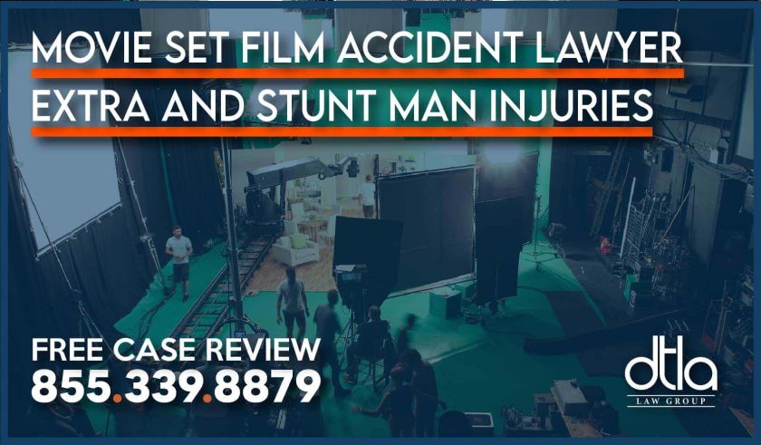 Movie Set Film Accident Lawyer Extra and Stunt Man Injuries attorney personal injury lawyer sue compensation damages