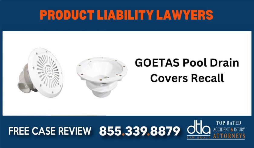 GOETAS Pool Drain Covers Recall