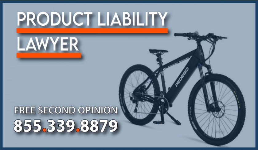 pedego bicycle defect recall product liability lawyer incident accident sprain compensation