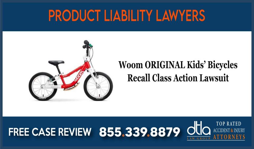 Woom ORIGINAL Kids Bicycles Recall Class Action Lawsuit lawyer attorney