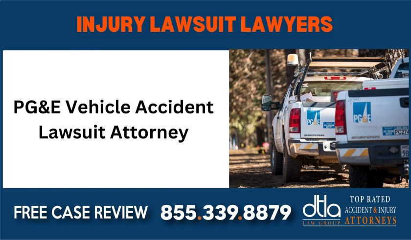 PGE Vehicle Accident Lawsuit Attorney sue liability compensation incident