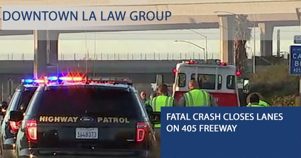 Fatal Crash Closes Lanes on 405 Freeway
