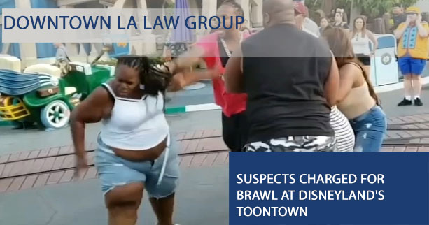 Three family members charged in brawl at Disneyland that was caught on video