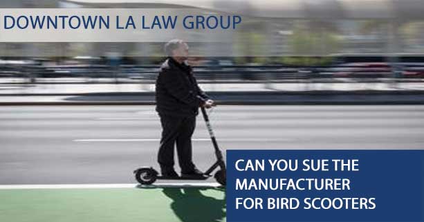 Can You Sue the Manufacturer for Bird Scooters if a Defective Bird Scooter Causes You an Injury?