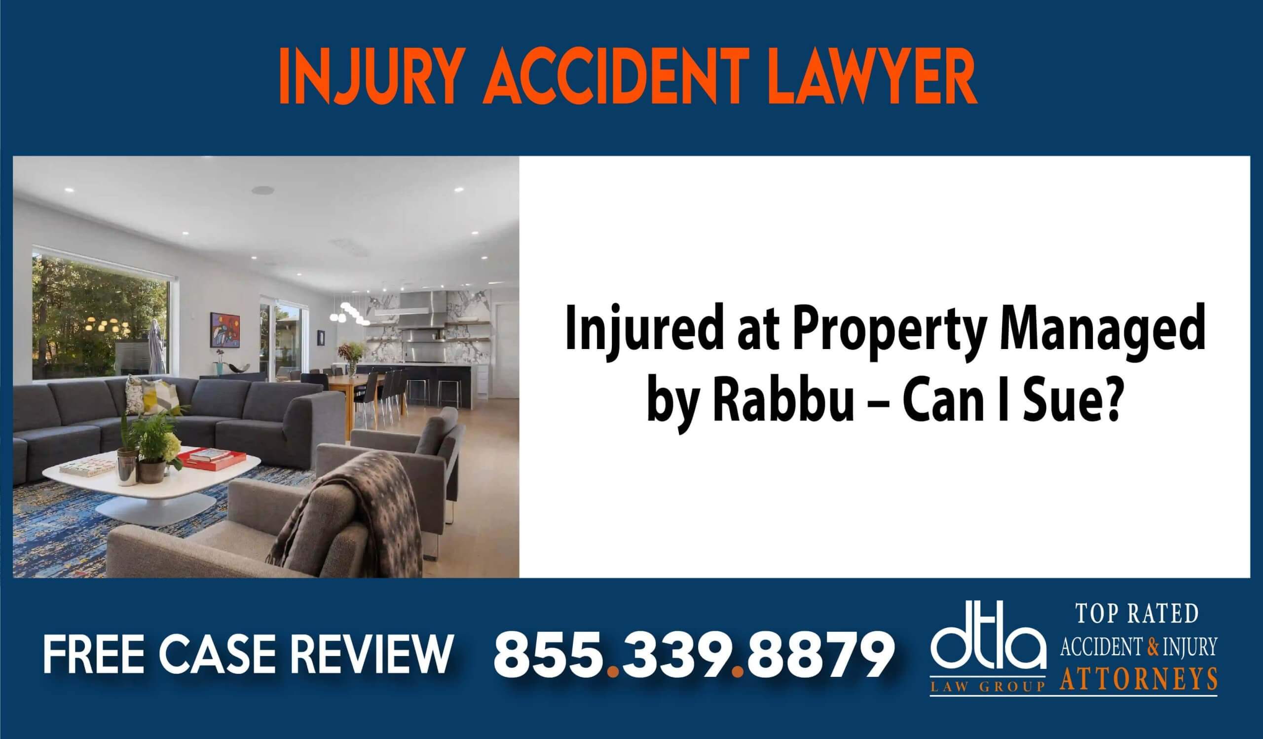 Injured at Property Managed by Rabbu Can I Sue lawyer attorney compensation incident liability