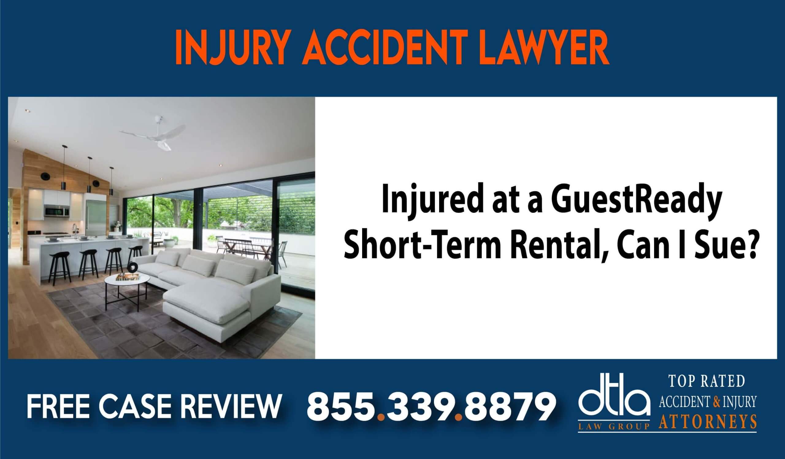 Injured at a GuestReady Short-Term Rental Can I Sue lawyer attorney compensation incident liability