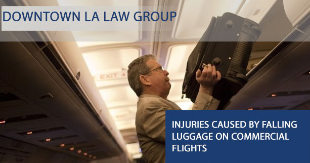 Falling luggage in an airplane | Injuries Caused by Falling Luggage on Commercial Flights