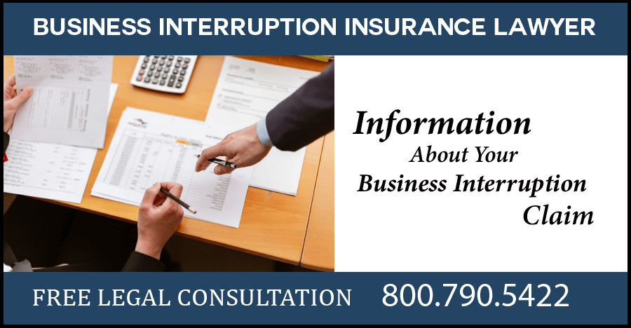 business interruption insurance claims information coronavirus covid19 attorney sue compensation help