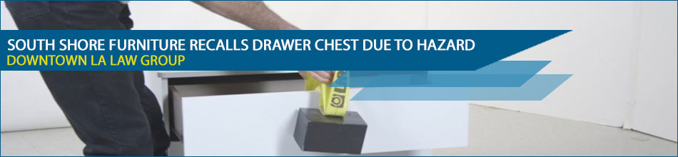 On May 9, 2019, South Shore Furniture recalled their Libra style 3-drawer chests